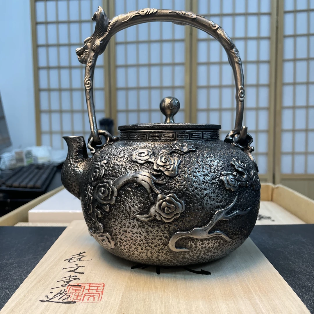 㐂文堂铁壶铁瓶砂铁壶 L 9X35 N