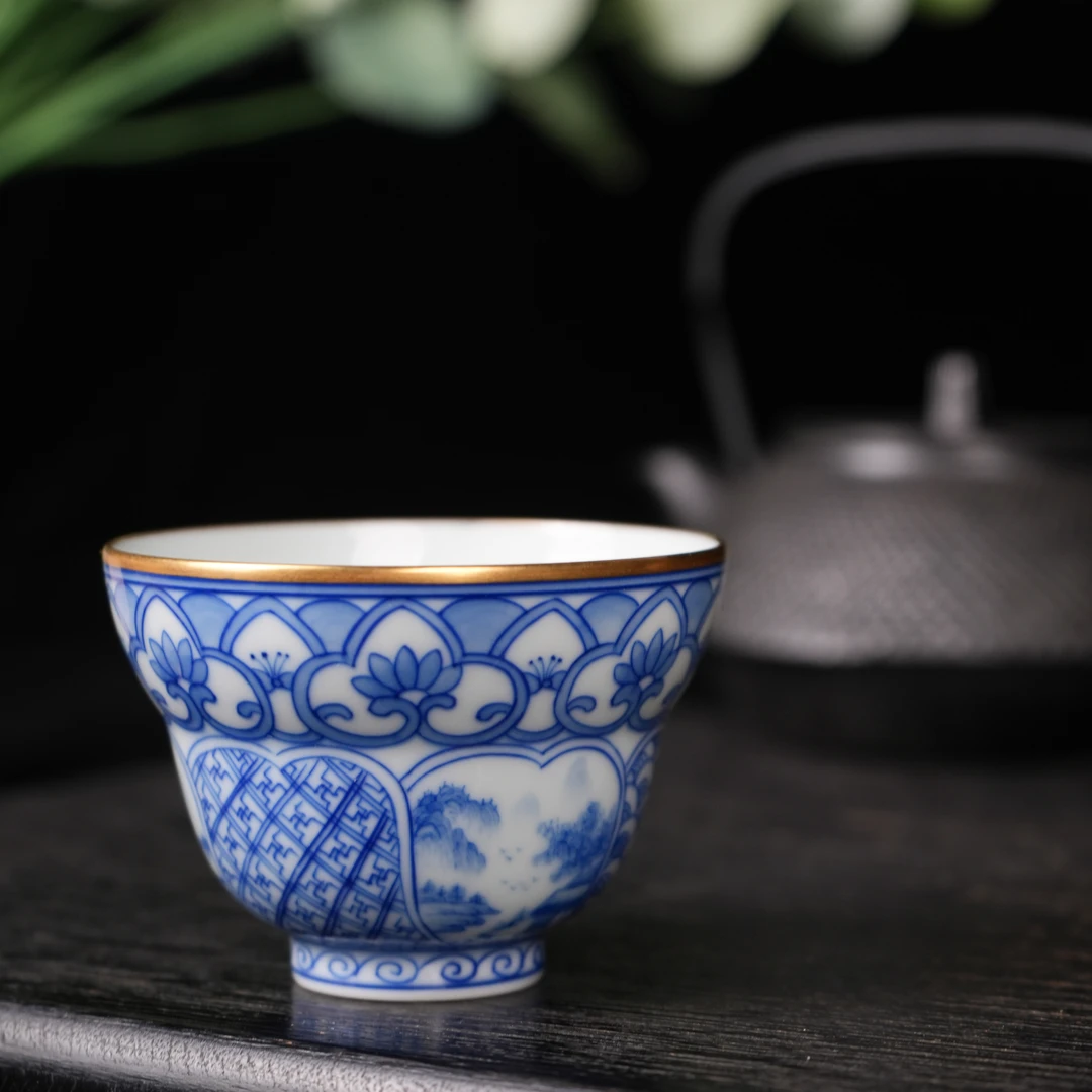 平安和乐祥瑞图茶杯主人杯L 9D05 N