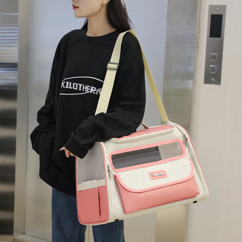 宠物双肩包猫咪狗狗外出便携可折叠透气太空舱手提防水耐咬大空间