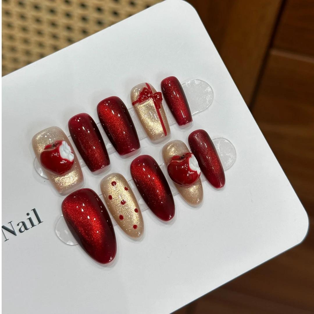 白菜家苹苹安安手工穿戴甲