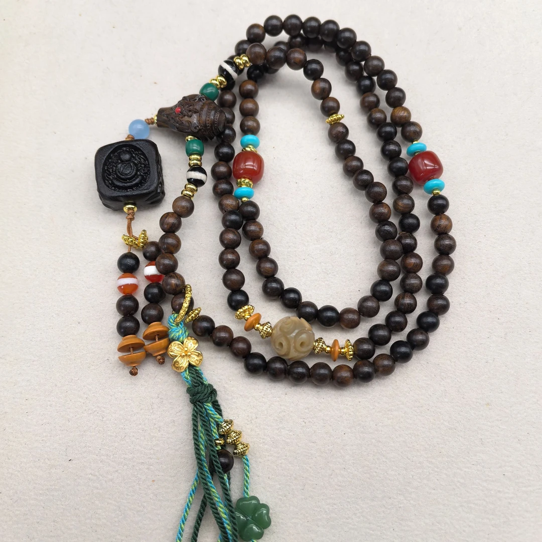 黑柿木DIY佛牌毛衣链