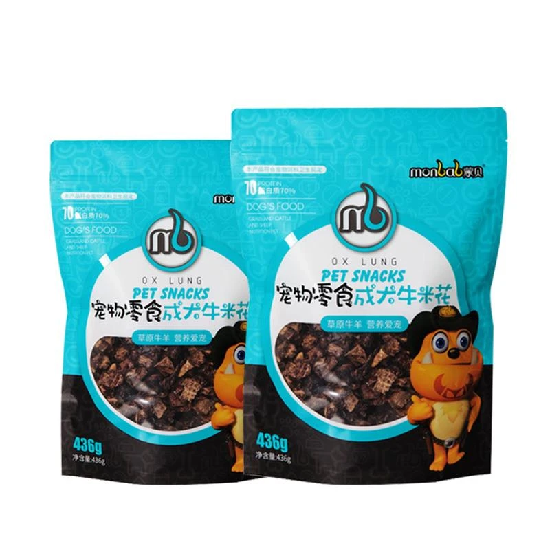 蒙贝狗狗零食牛米花436g宠物零食磨牙棒泰迪幼犬训狗奖励肉干牛肺