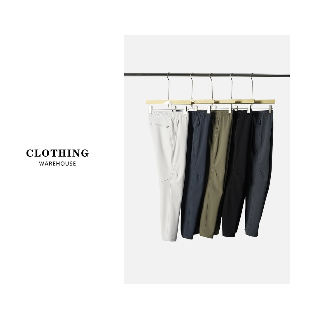 2024秋冬新款城市机能风爬山徒步防风防水软壳裤男士户外休闲长裤