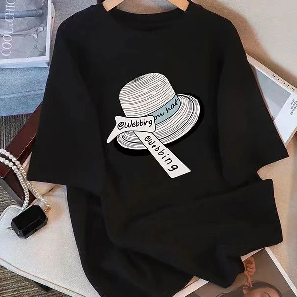 （芮橙）001-099夏季休闲百搭小众中长款ins宽松圆领韩版显瘦T恤