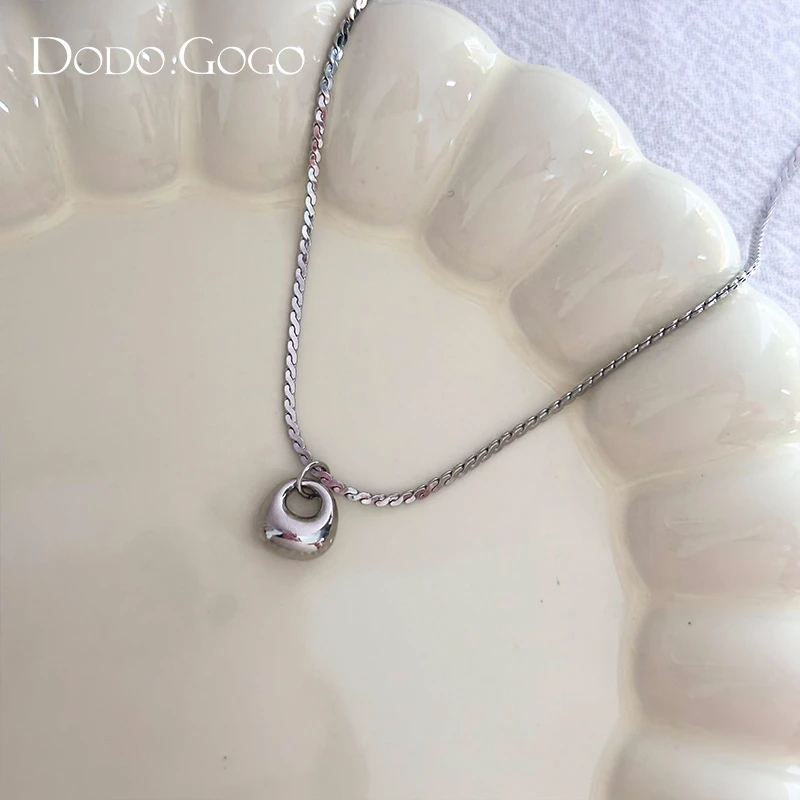 DODOGOGO 合金项链 气质轻奢时尚百搭小众简约ins设计感福袋项链