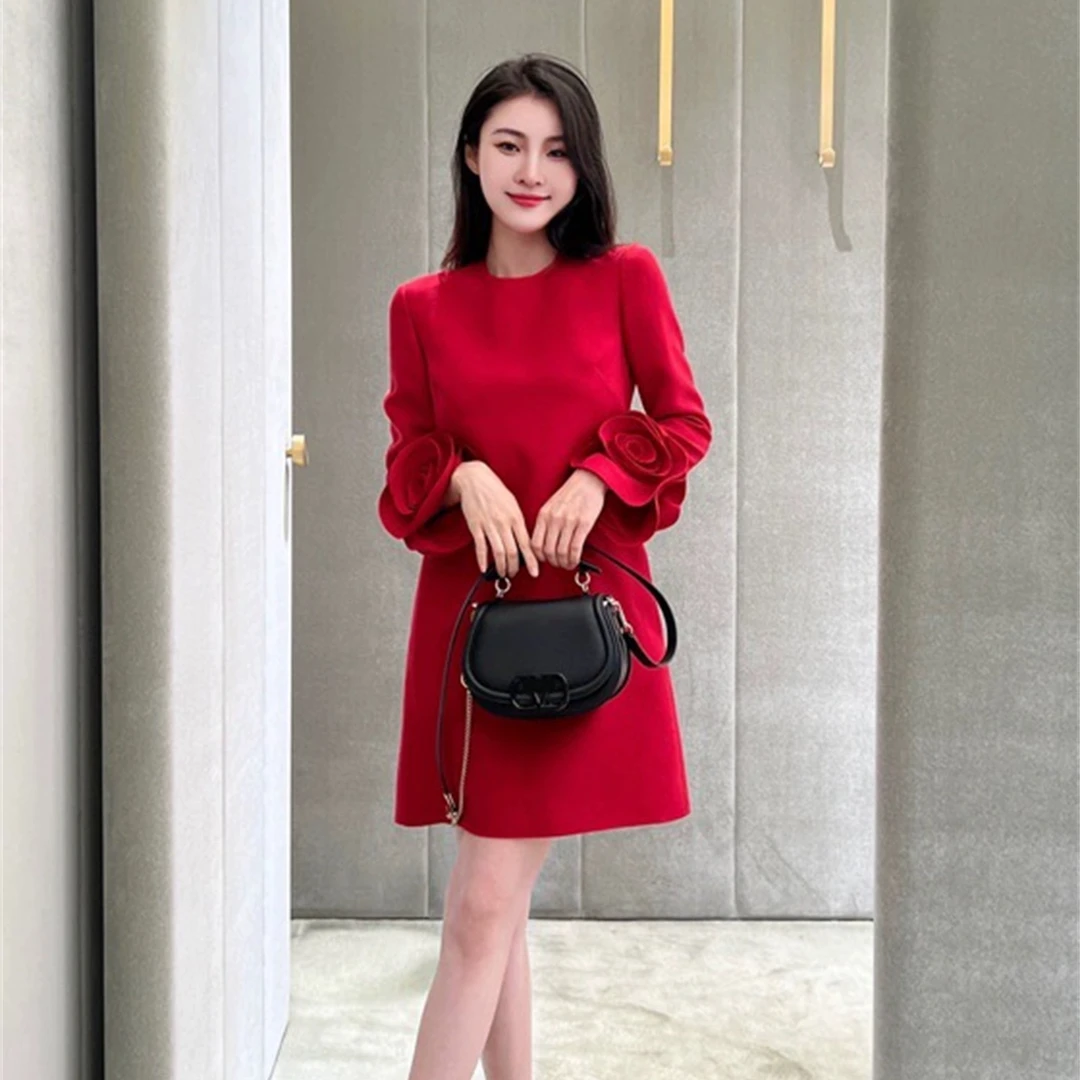 2024新款名媛轻奢高级感法式连衣裙