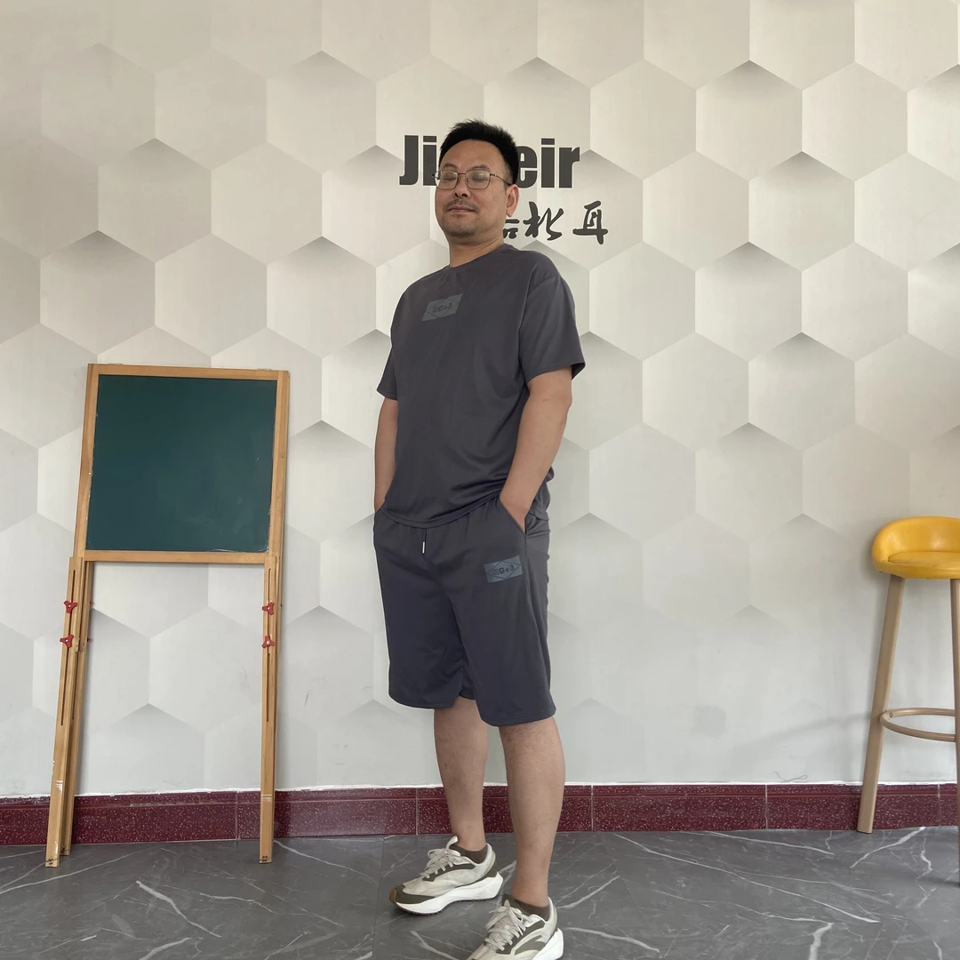 男款套装短袖短裤 凉爽 透气 速干