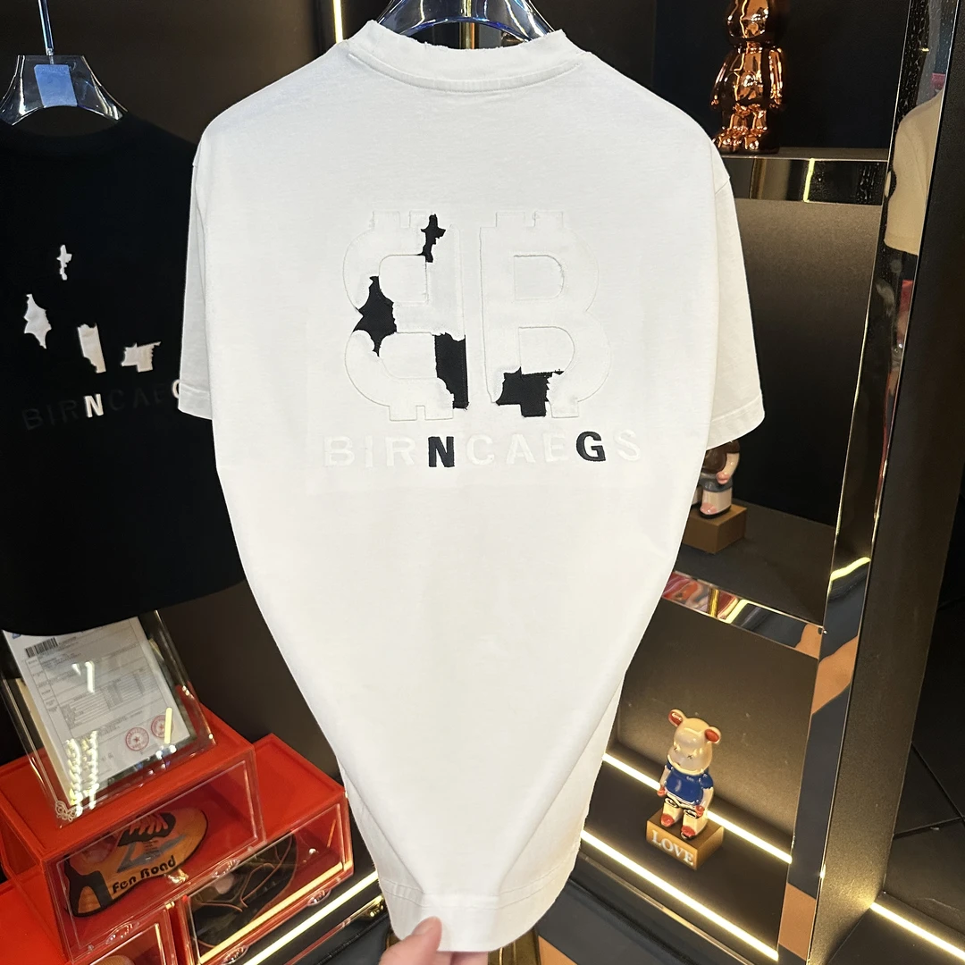 【MYDN】2025年新款 双B时尚百搭流行简约休闲圆领短袖T恤MY-5308