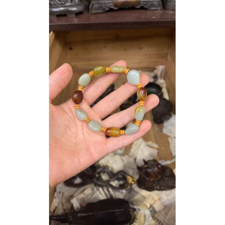 【闪购链接】和田玉手串A100020