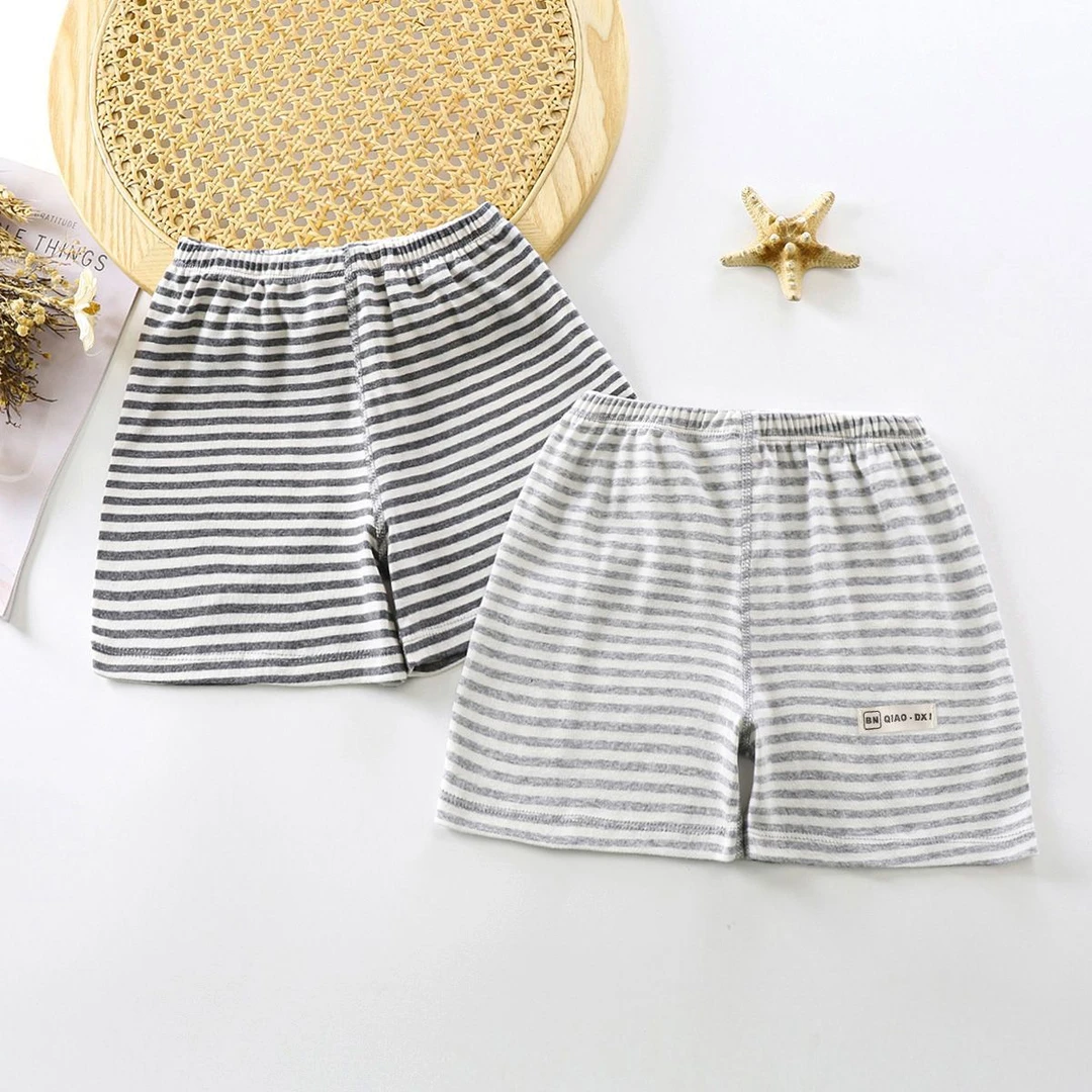 儿童无骨夏季纯棉薄款短裤透气吸汗男女童宝宝休闲宽松睡裤家居裤