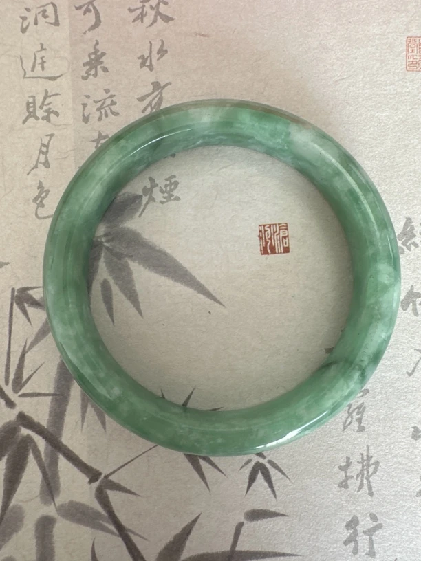 T1106 满绿缅甸翡翠手鐲