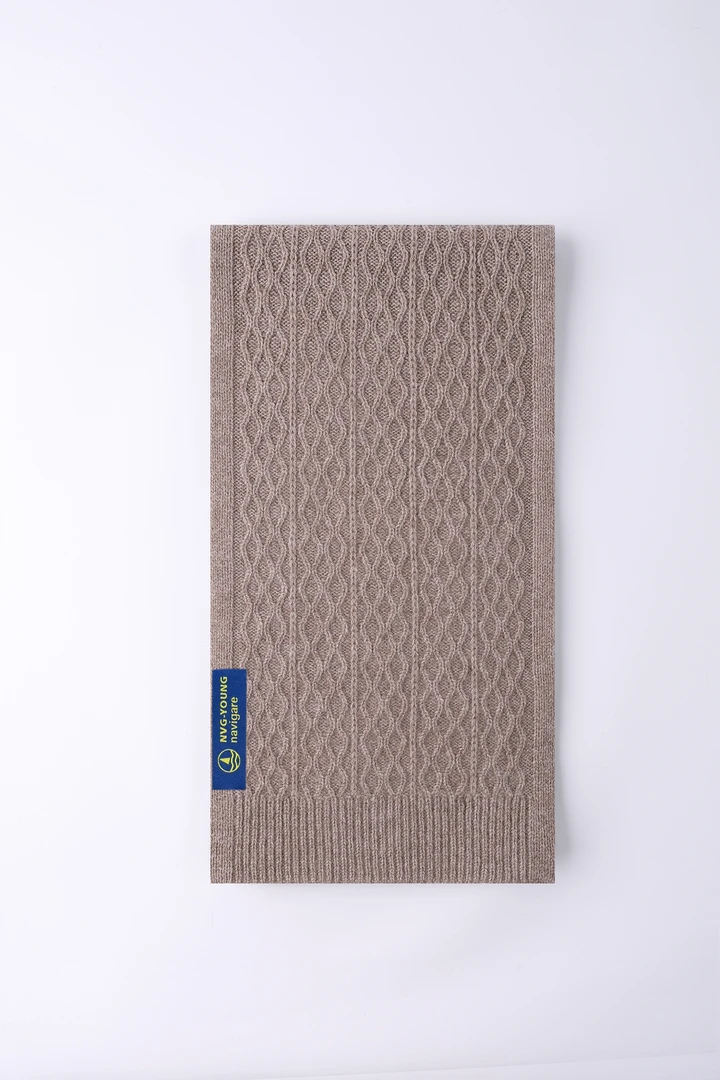 Navigare纳维凯尔小帆船秋冬格纹保暖男女同款羊绒围巾