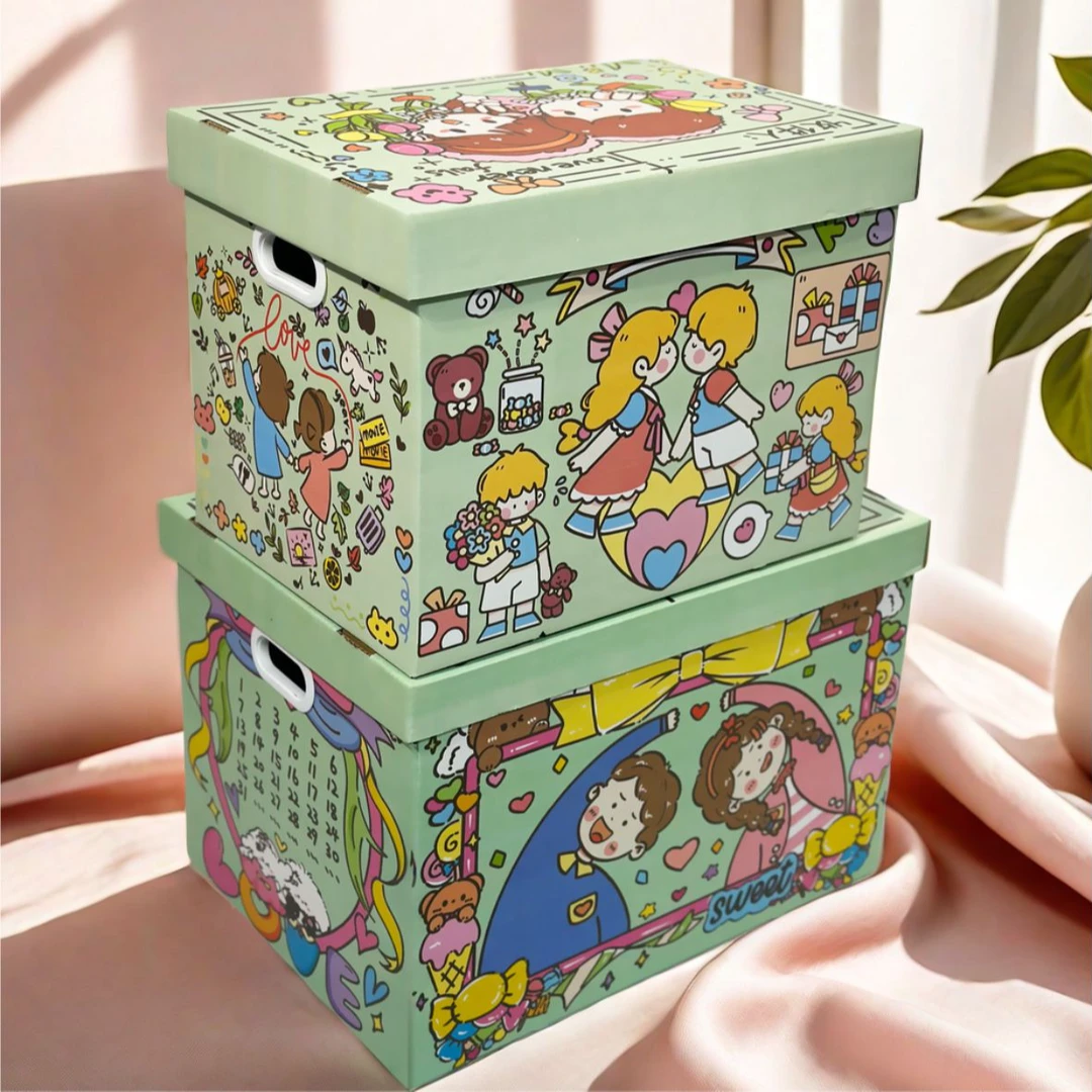 七夕礼物箱大容量卡通储物箱大号收纳箱送礼物男女朋友可爱ins