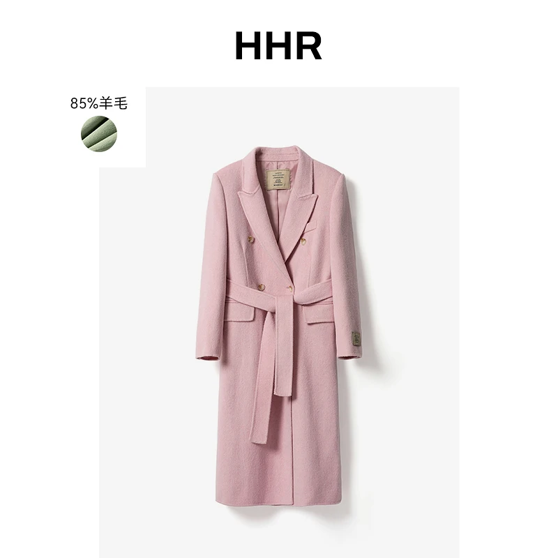 【麦子专属】 自带筋骨感 重工西装版双排扣双面大衣L3182