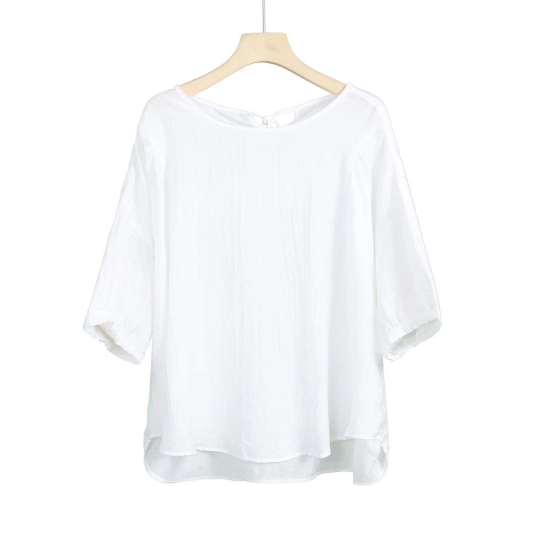 李子木洋气减龄衬衫2024春夏韩版慵懒休闲宽松显瘦个性小衫 B5057