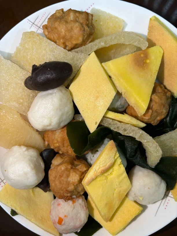 苏北特产 里下河鱼丸大杂烩鱼圆肉圆肉皮素菜圆火锅食材