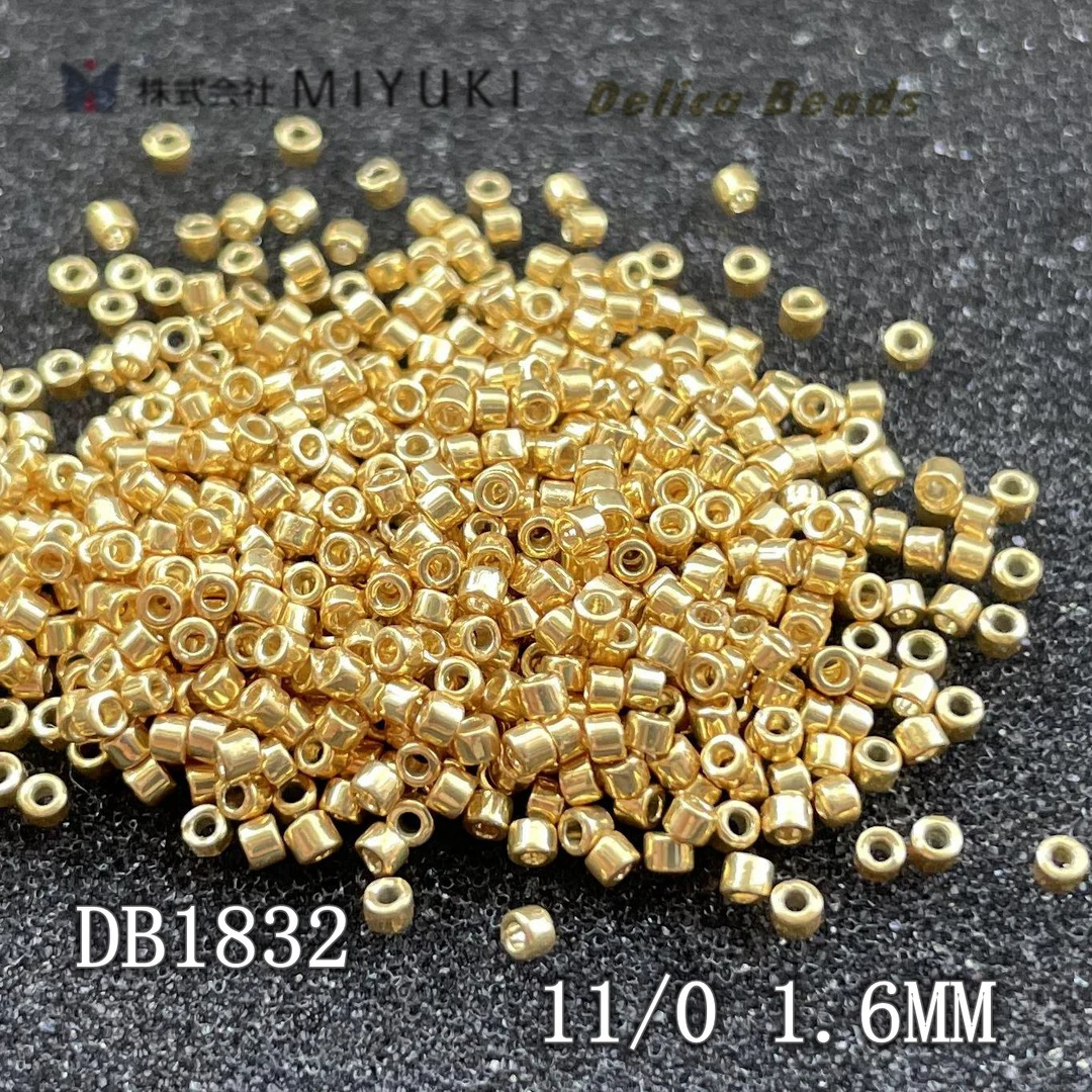 MIYUKI日本御幸DB1832 1.6mm古董珠 保色金色金属色维多 DIY配饰