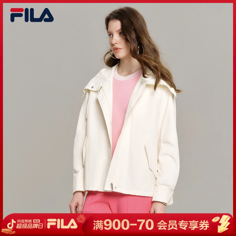 Fila/斐乐【雅丹风】女早春运动户外休闲保暖斜纹外套F11W414705F