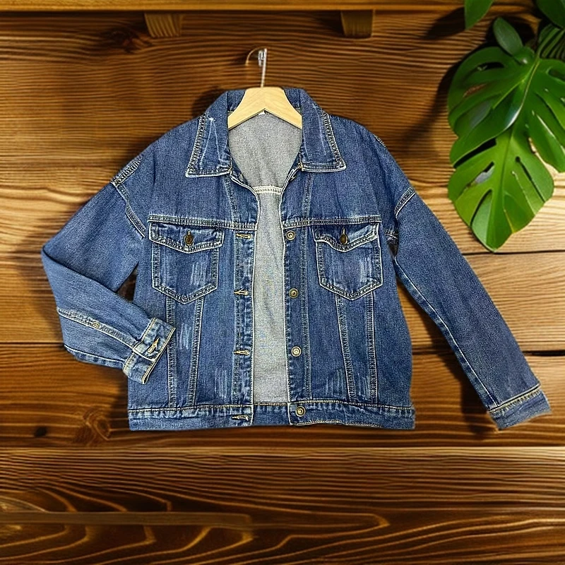 秋冬女装休闲宽松牛仔外套韩版春秋春款洋气时尚百搭春季潮流秋季