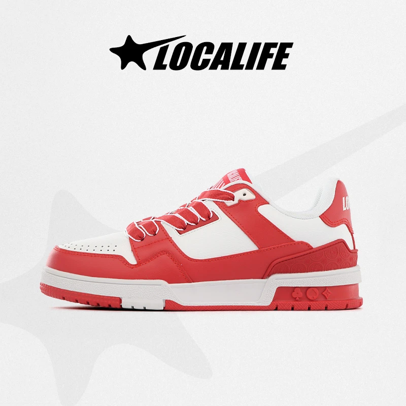 Localife/洛卡主义2024年新款鞋子潮流男子时尚情侣鞋低帮女板鞋
