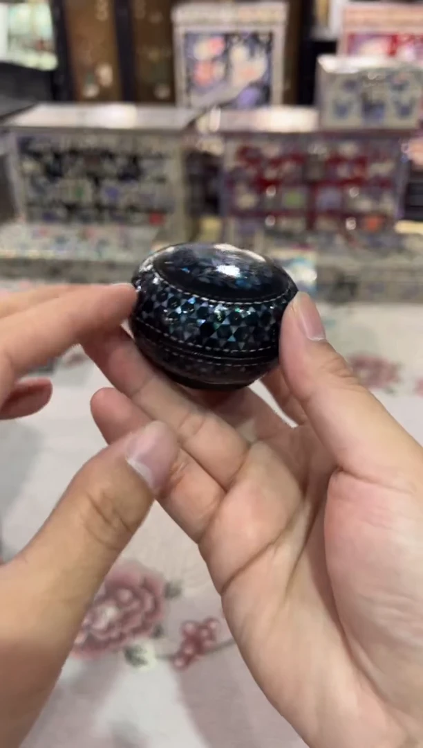 【闪购商品】花朵小盒·弘贝雅螺钿漆器老货微瑕