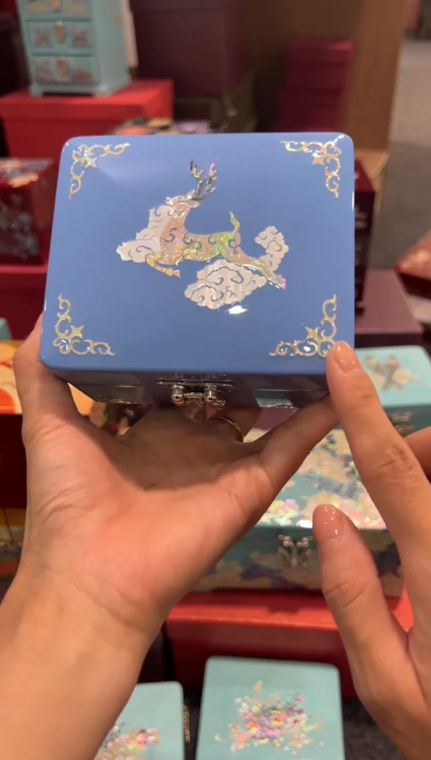 【闪购商品】手镯盒按扣·弘贝雅螺钿漆器微瑕款