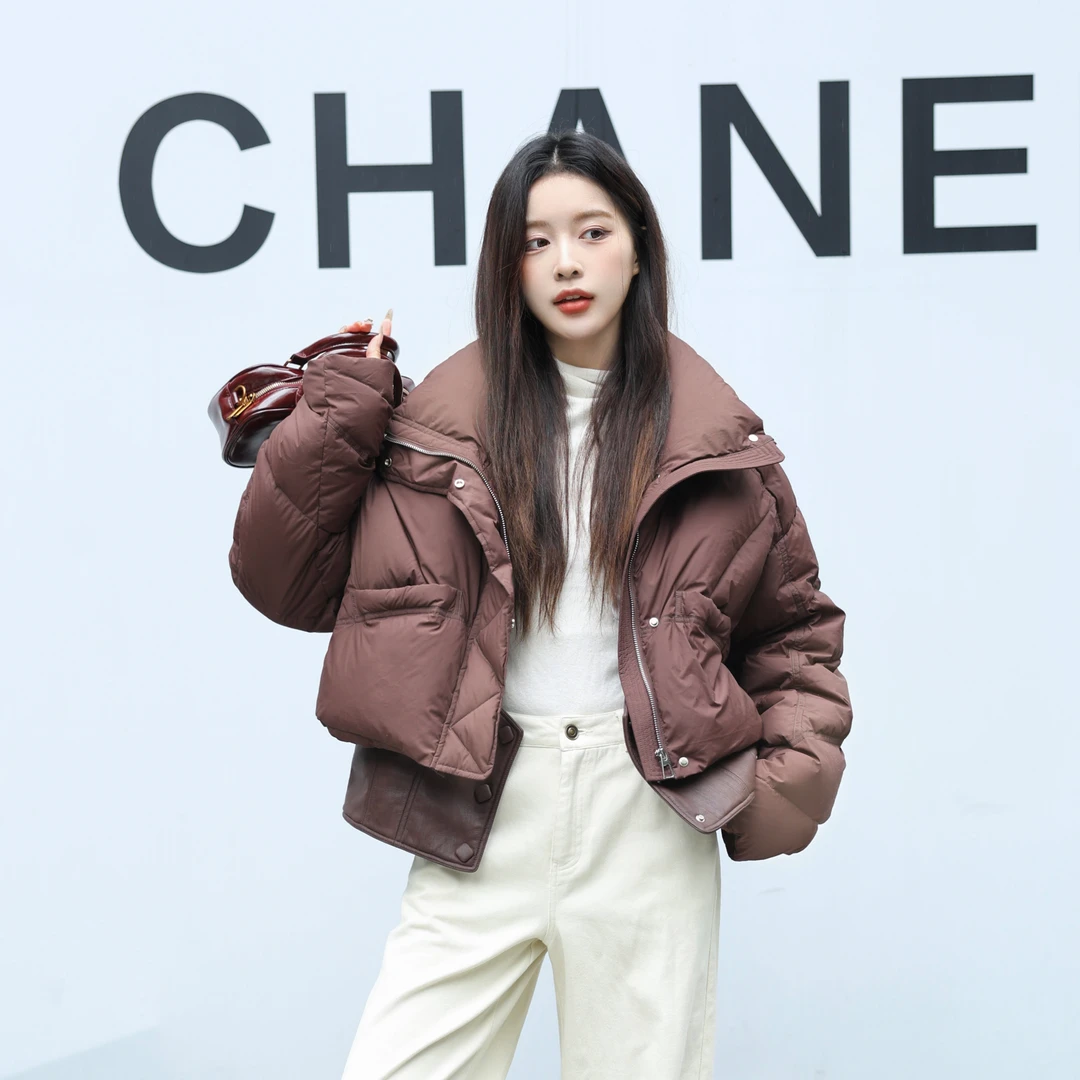 羽绒服女轻奢立领短款高端外套女士面包服TT-241082