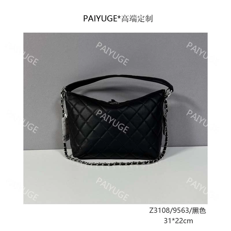 Z3108/9563/黑色 Paiyuge高端订制女士手提单肩包斜挎包2000