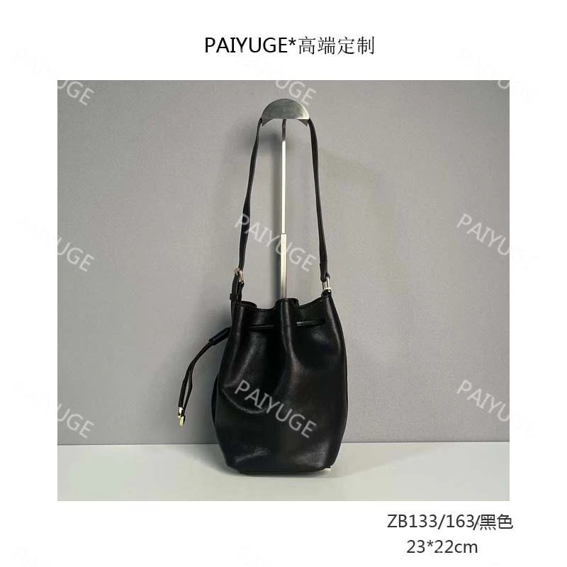ZB133/163/黑色 Paiyuge高端订制女士单肩斜挎包手提包1548孤品