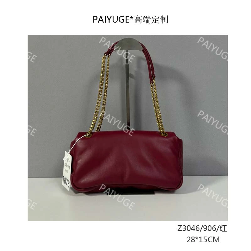 Z3046/906/红 高端订制百搭女士手提包单肩包斜挎包1878孤品