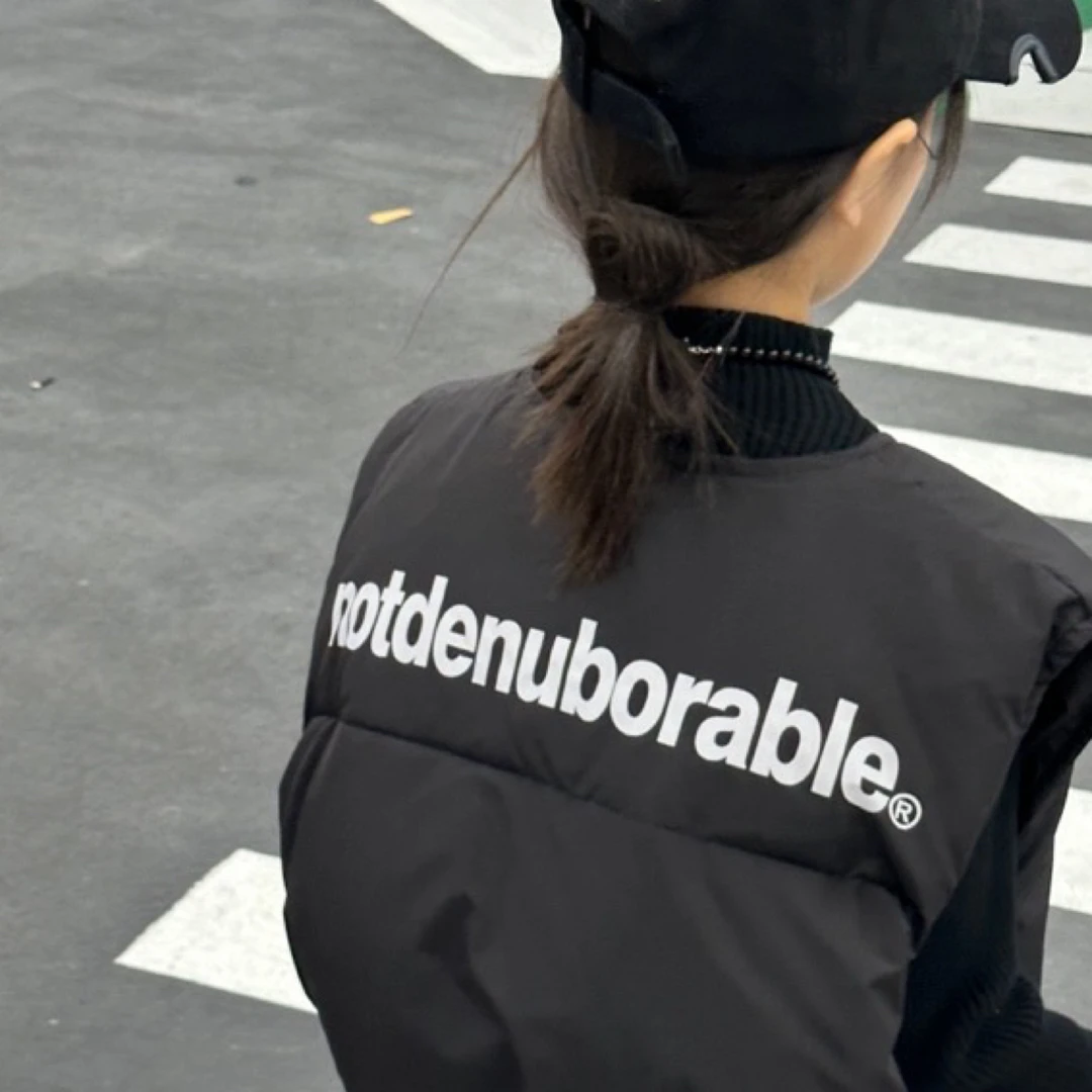 成人羽绒马甲运动风时尚潮流冬季百搭短款印花韩版坎肩