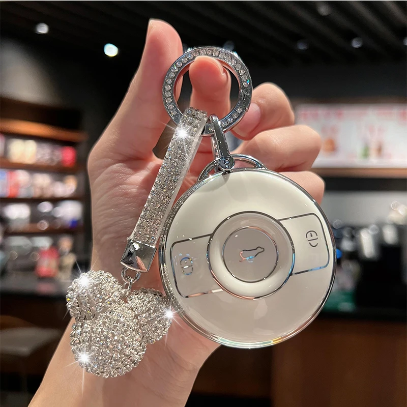 奔驰smart精灵一号钥匙套2022新款斯玛特汽车3壳包巴博斯Pro+女扣