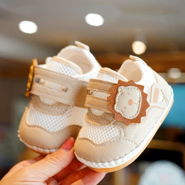 夏季男宝宝单网学步鞋1-2岁防滑卡通休闲学步凉鞋女宝婴幼儿鞋