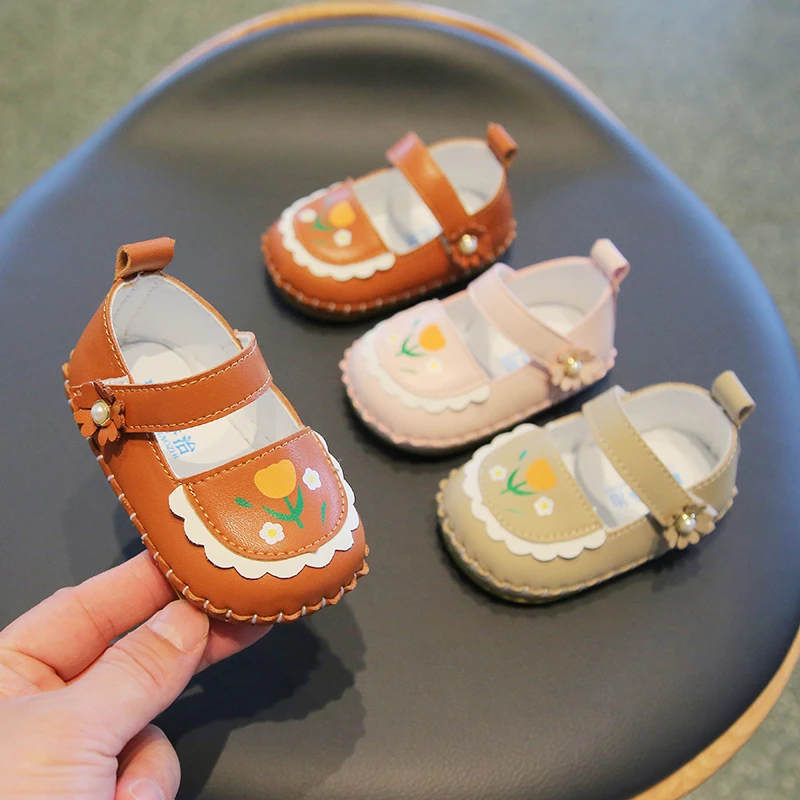 春秋款宝宝鞋子婴童0-1岁学步鞋婴儿软底防滑婴鞋子学步鞋防掉