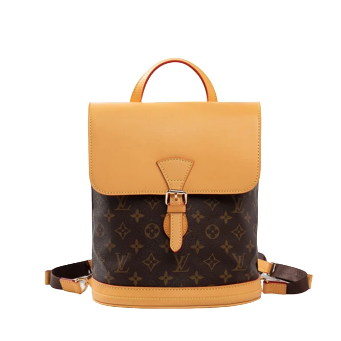 95新 LouisVuitton/路易威登 菜菜 LV 老花 小号水桶 双肩背包