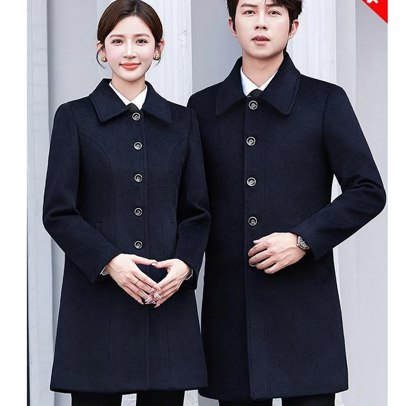 职业装羊毛呢工作服男女物业售楼部4S店销售银行珠宝酒店呢子大衣