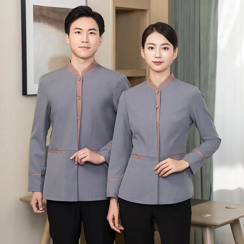秋季新款家政物业保洁服长袖酒店宾馆客房医院保洁阿姨工作服