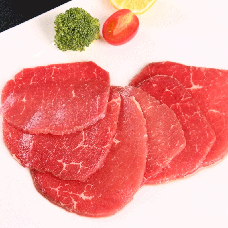 原切牛肉片零添加雪花肉片瘦肉片鲜嫩多汁涮火锅烤肉200克/盒