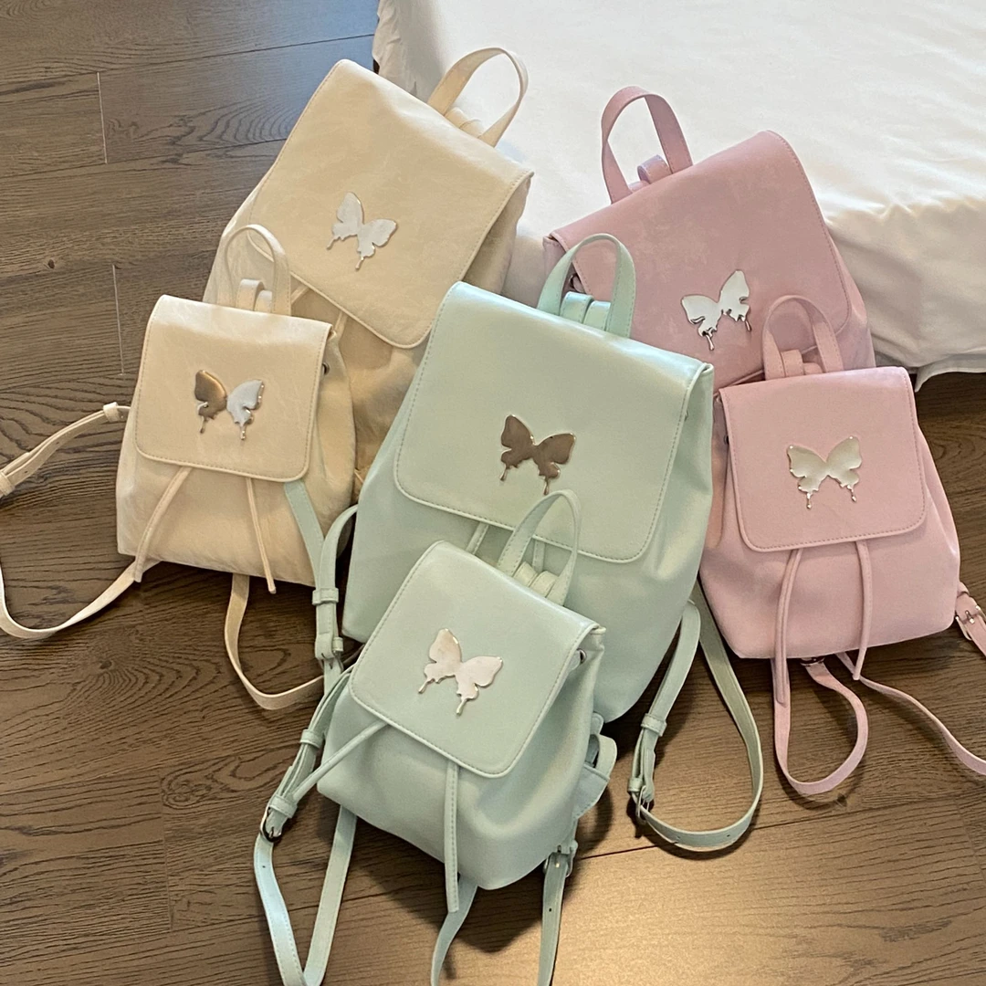 韩系小众双肩包包女士2024新款春季时尚休闲小背包出游旅双肩包