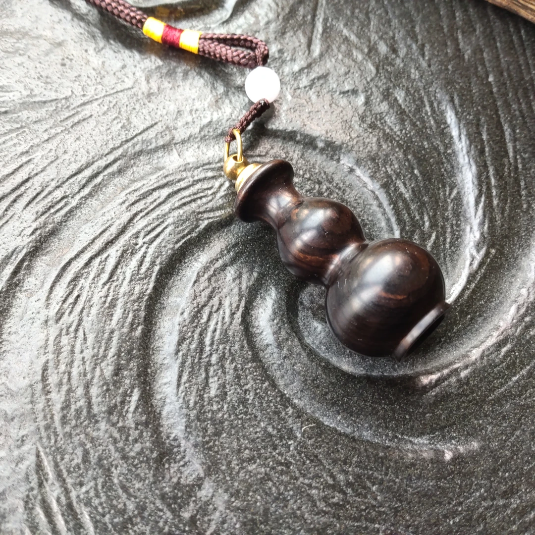 馥芳斋特色乌木葫芦鼻烟壶手把件特色手工艺鼻烟壶