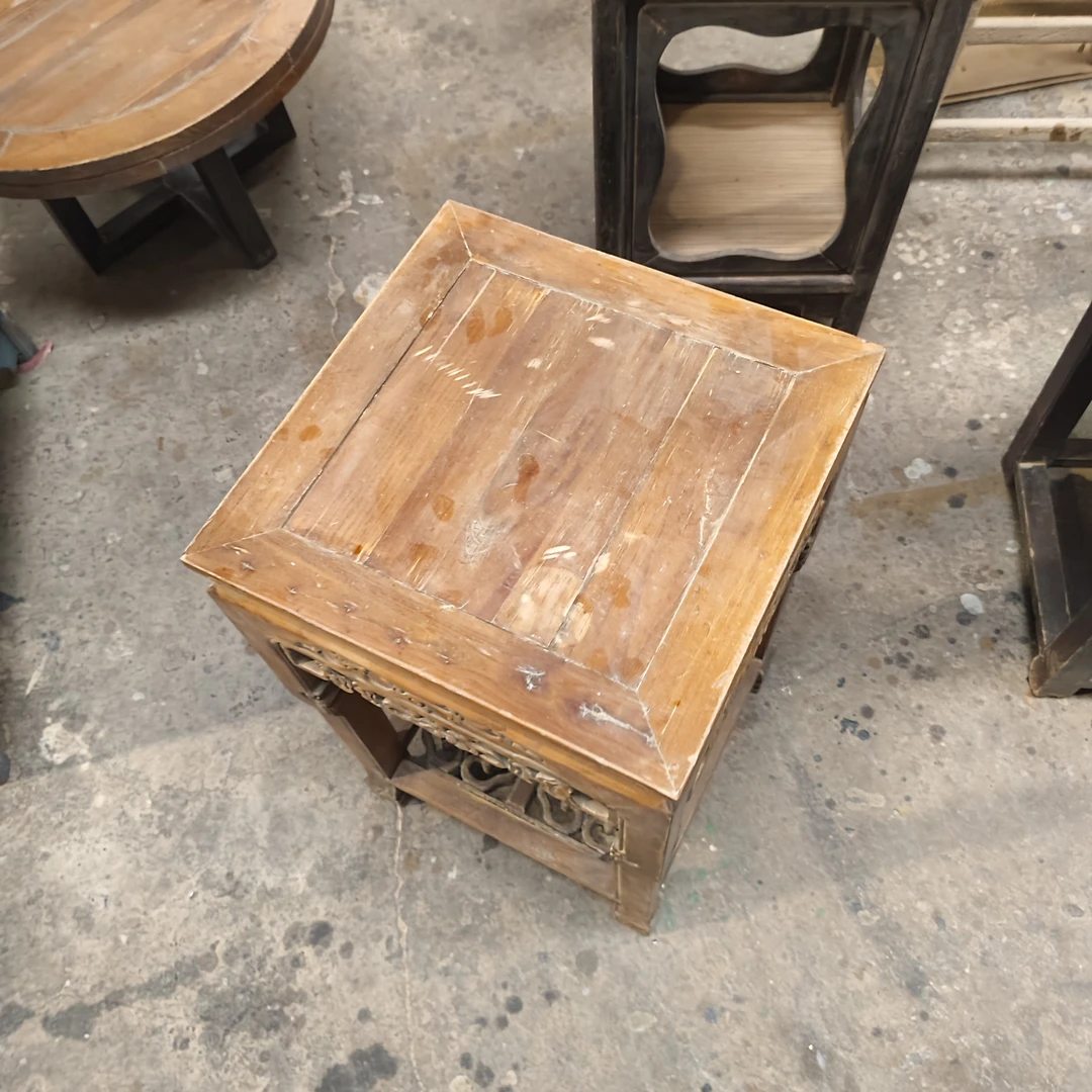 老榆木板凳子新中式家用一个木质