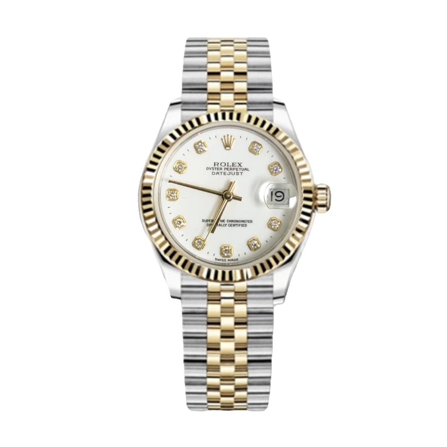 99新 Rolex/劳力士 日志68273/31mm/烤瓷白盘/原钻/自动机械/单表