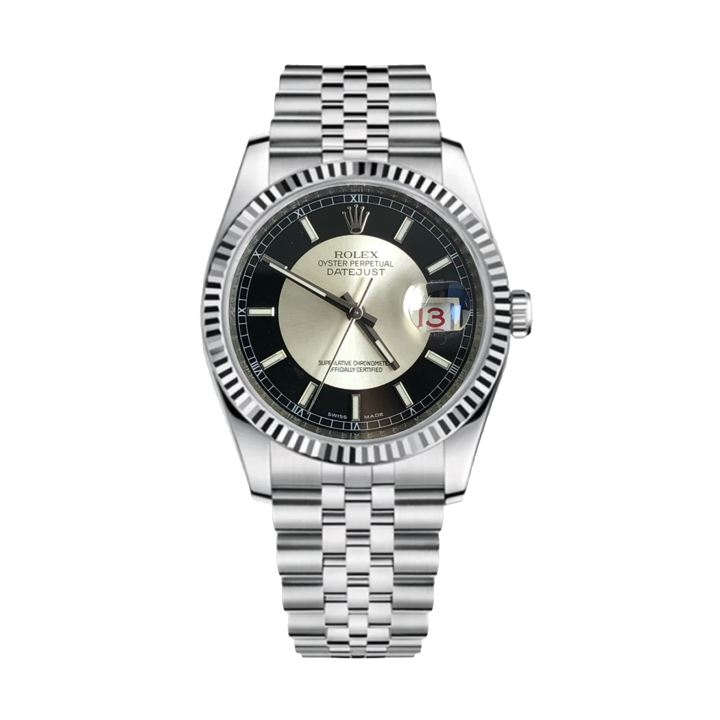 99新 Rolex/劳力士 日志116234/36mm/银黑唱片盘/自动机械/单表