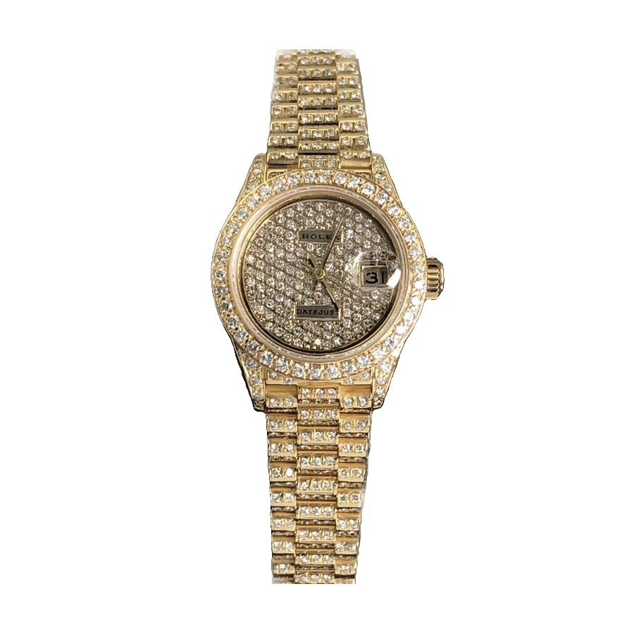 99新 Rolex/劳力士 日志69178/26mm/金盘满天星/自动机械/单表