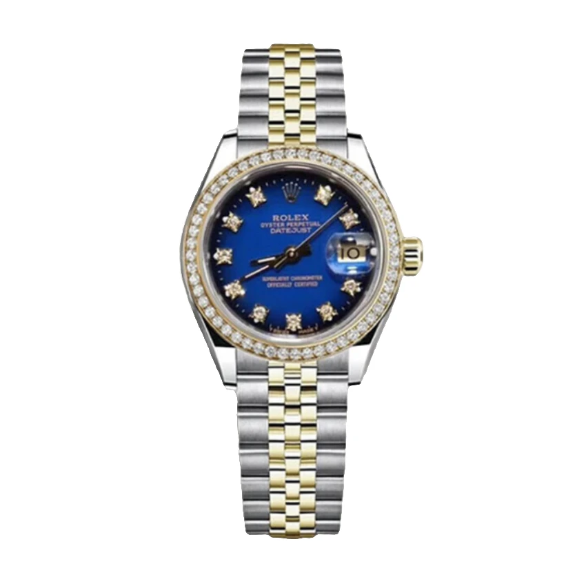 99新 Rolex/劳力士 日志69173/26mm/渐变蓝/原盘后钻圈/自动/单表