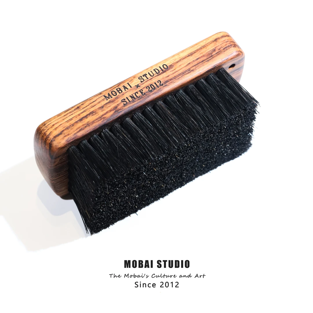 MOBAI默白出品-「花梨木·猪鬃」文玩刷文玩保养工具刷子