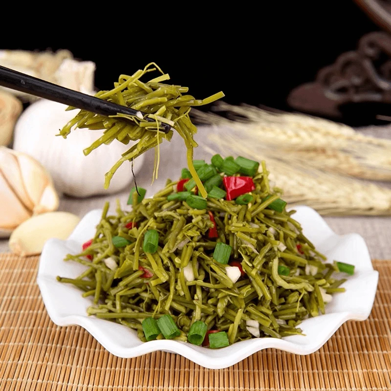 菱角菜凉菜新鲜采摘洪湖特产水生野生棱格角菜水生菱角