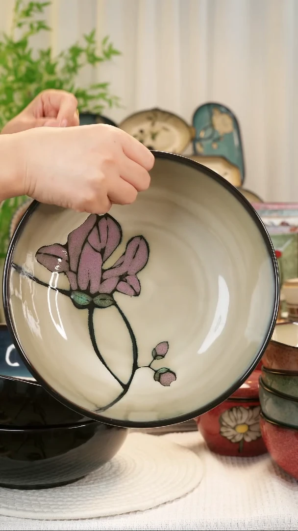 【闪购商品】瓷片闪 9寸汤碗 购碗购购