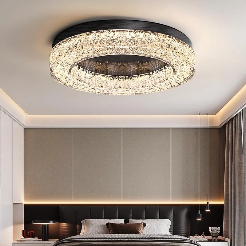 高级感餐厅大气卧室吸顶灯灯饰圆形简约高端设计师家用主卧房间灯