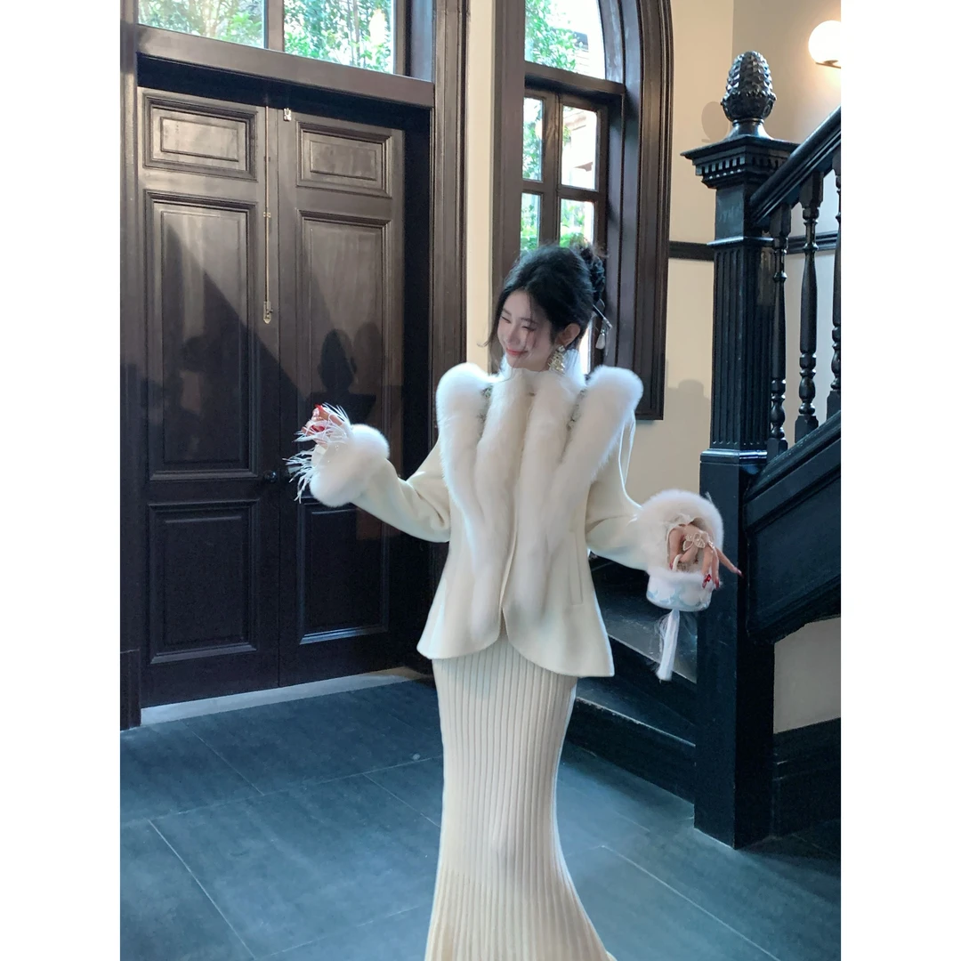 【雅乔定制】百搭针织鱼尾长裙半身裙DYYK-24071885